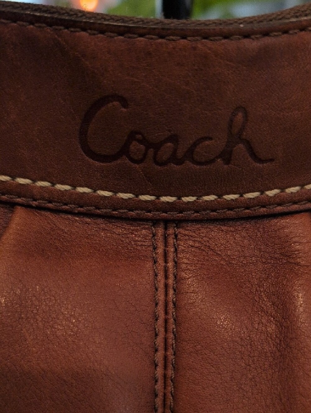 Coach Soho Pleated Brown Burnished Glove-Tanned Leather Hobo Shoulder Bag - Picture 3 of 12